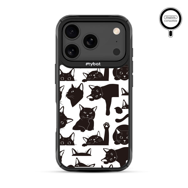 MyBat Design Lab Series MagSafe Case for Apple iPhone 17 Pro - Black Cats - MIP17PCSLESMSMP017-3.jpg