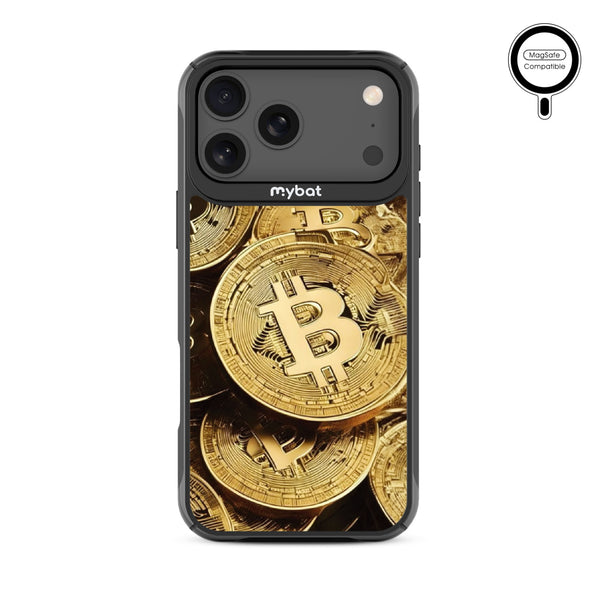 MyBat Design Lab Series MagSafe Case for Apple iPhone 17 Pro Max - Bitcoin - MIP17PMCSLESMSMP357-3.jpg