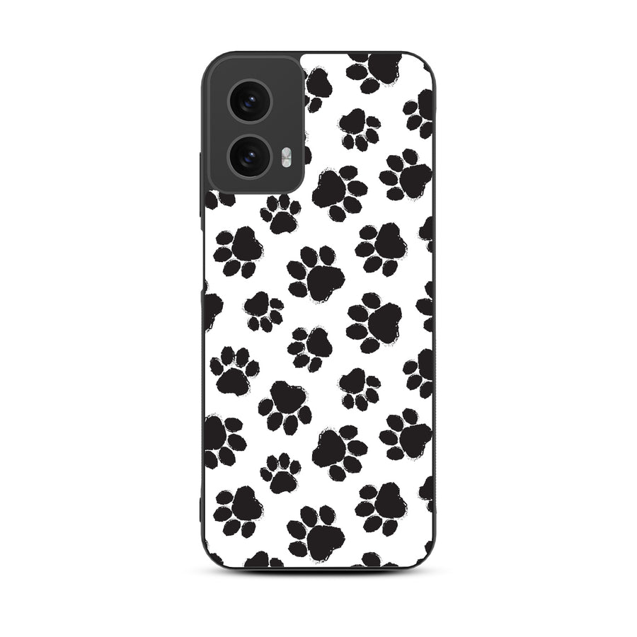 MyBat Design Lab Series Case for Motorola Moto G 5G (2024) - Black Paw Prints - MMG5G24CSLESM002-3.jpg