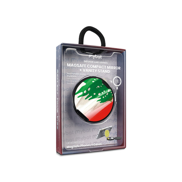 MyBat Design Lab MagSafe Selfie Mirror Kickstand - Black - Lebanese Flag - MOTHMNUSU331-033-11.jpg