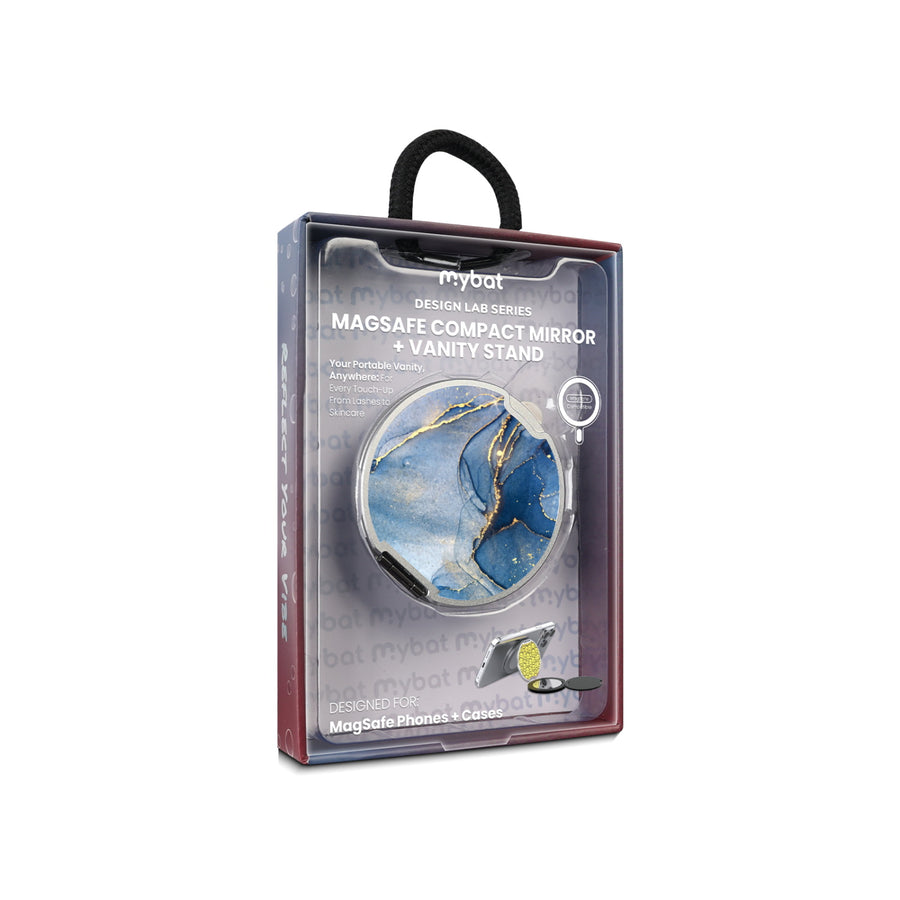 MyBat Design Lab MagSafe Selfie Mirror Kickstand - Silver - Blue Marble - MOTHMNUSU332-106-11.jpg