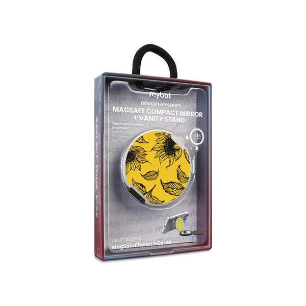 MyBat Design Lab MagSafe Selfie Mirror Kickstand - Silver - Golden Sunflowers - MOTHMNUSU332-444-11.jpg