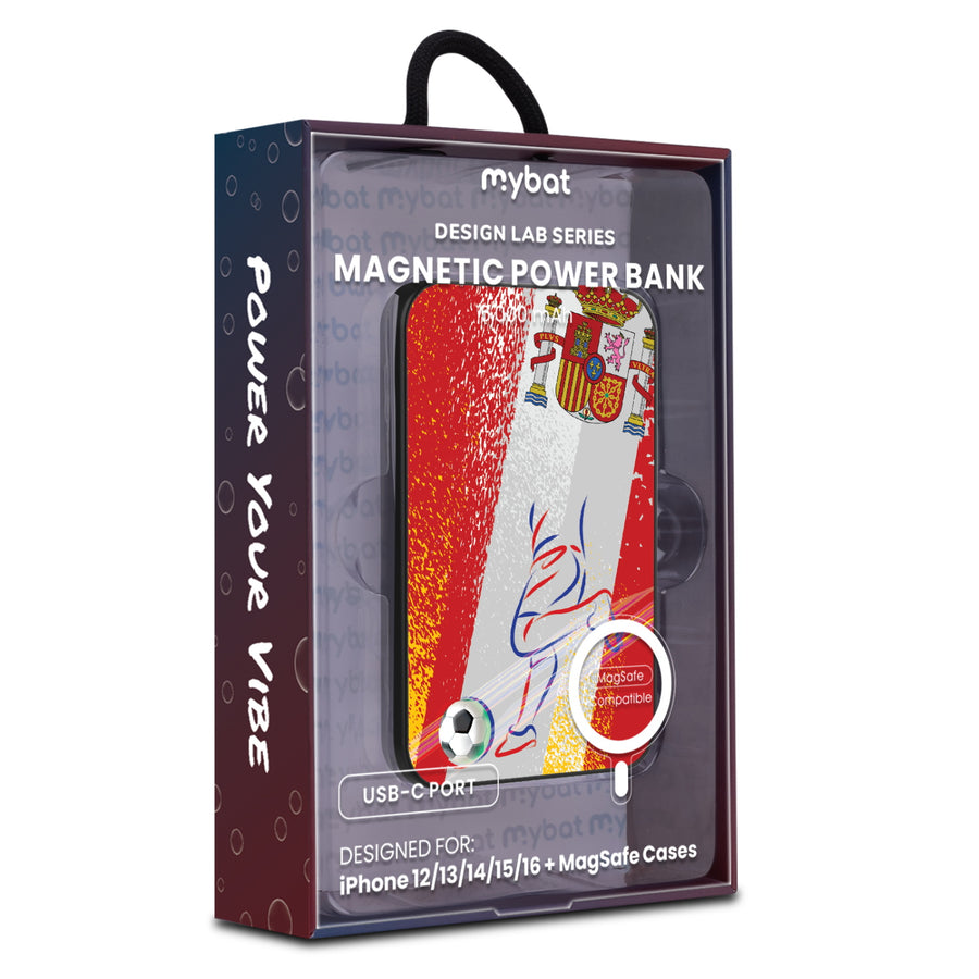 MyBat Design Lab 5000mAh Magnetic Wireless Power Bank - Black – Spain Soccer - MPBBAT131-BK-515-9.jpg