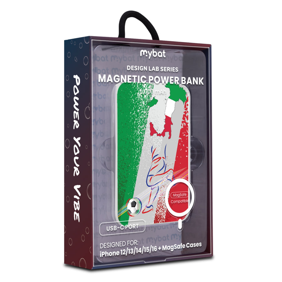 MyBat Design Lab 5000mAh Magnetic Wireless Power Bank - White – Italy Soccer - MPBBAT132-WH-513-9.jpg