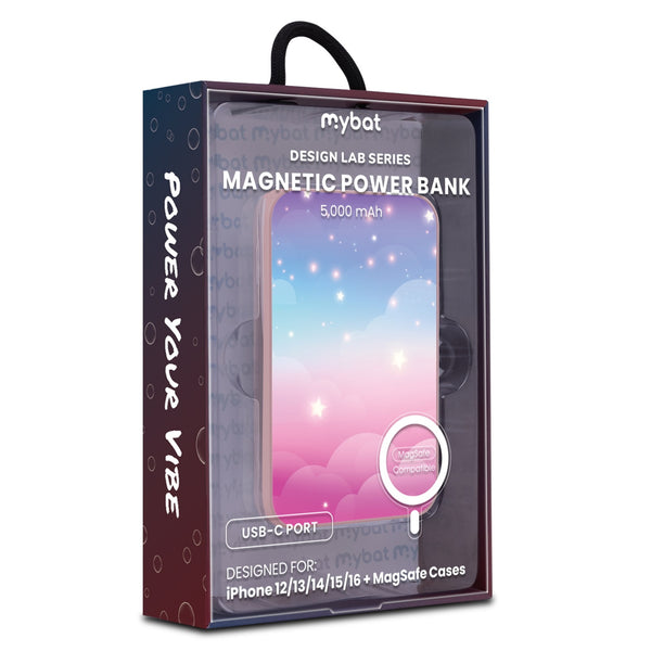 MyBat Design Lab 5000mAh Magnetic Wireless Power Bank - Pink - Clouds & Stars - MPBBAT133-PK-110-9.jpg