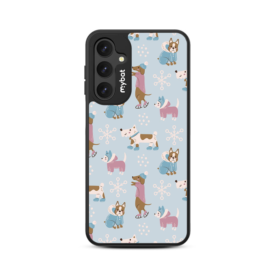 MyBat Design Lab Series Case for Samsung Galaxy A16 5G - Puppy Snow Play - MSA165GCSLESMP299-3.jpg