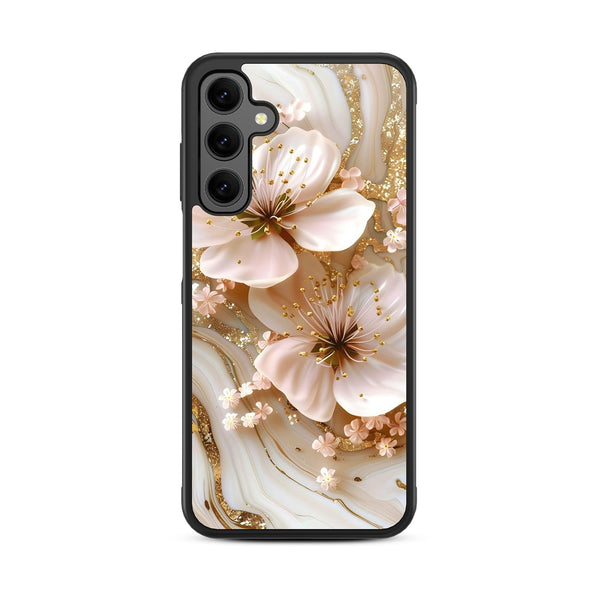 MyBat Design Lab Series Case for Samsung Galaxy A25 5G - Golden Petal Glow - MSA255GCSLESM186-3.jpg