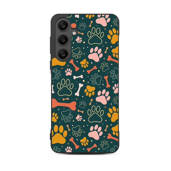 MyBat Design Lab Series Case for Samsung Galaxy A35 5G - Paw Prints & Bones - MSA355GCSLESM003-3.jpg