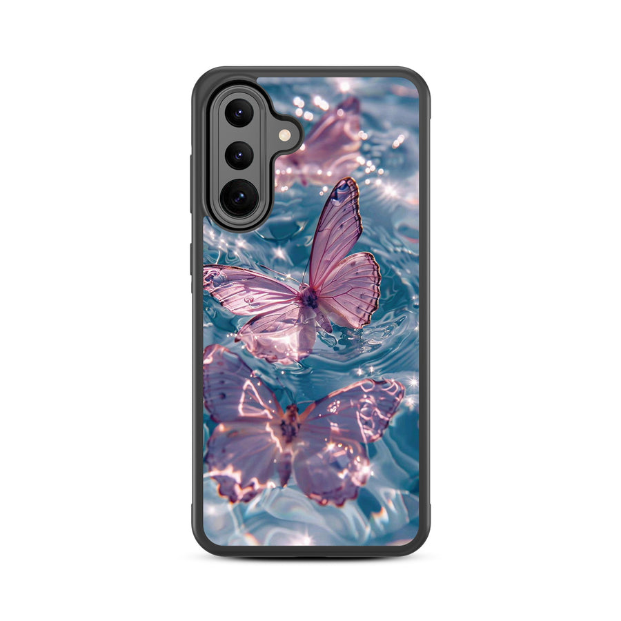 MyBat Design Lab Series Case for Samsung Galaxy A36 5G - Floating Butterflies - MSA365GCSLESM180-3.jpg