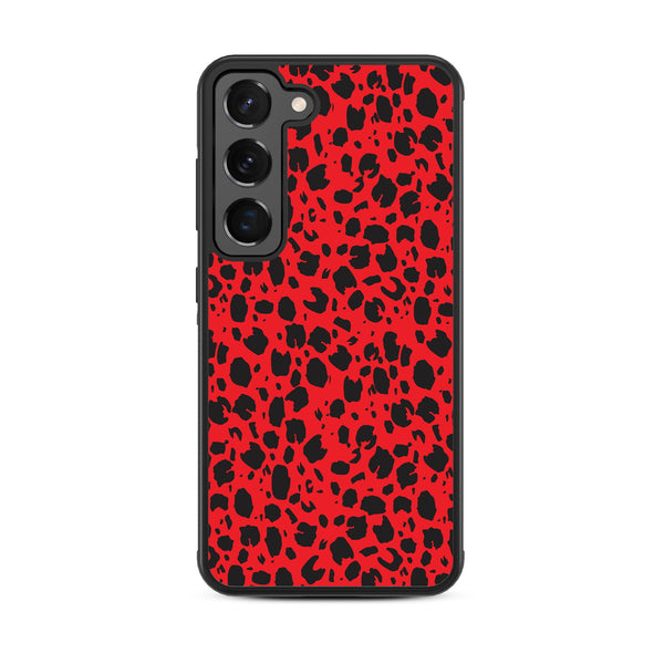 MyBat Design Lab Series Case for Samsung Galaxy S24 - Red Leopard Print - MSS24CSLESM008-3.jpg