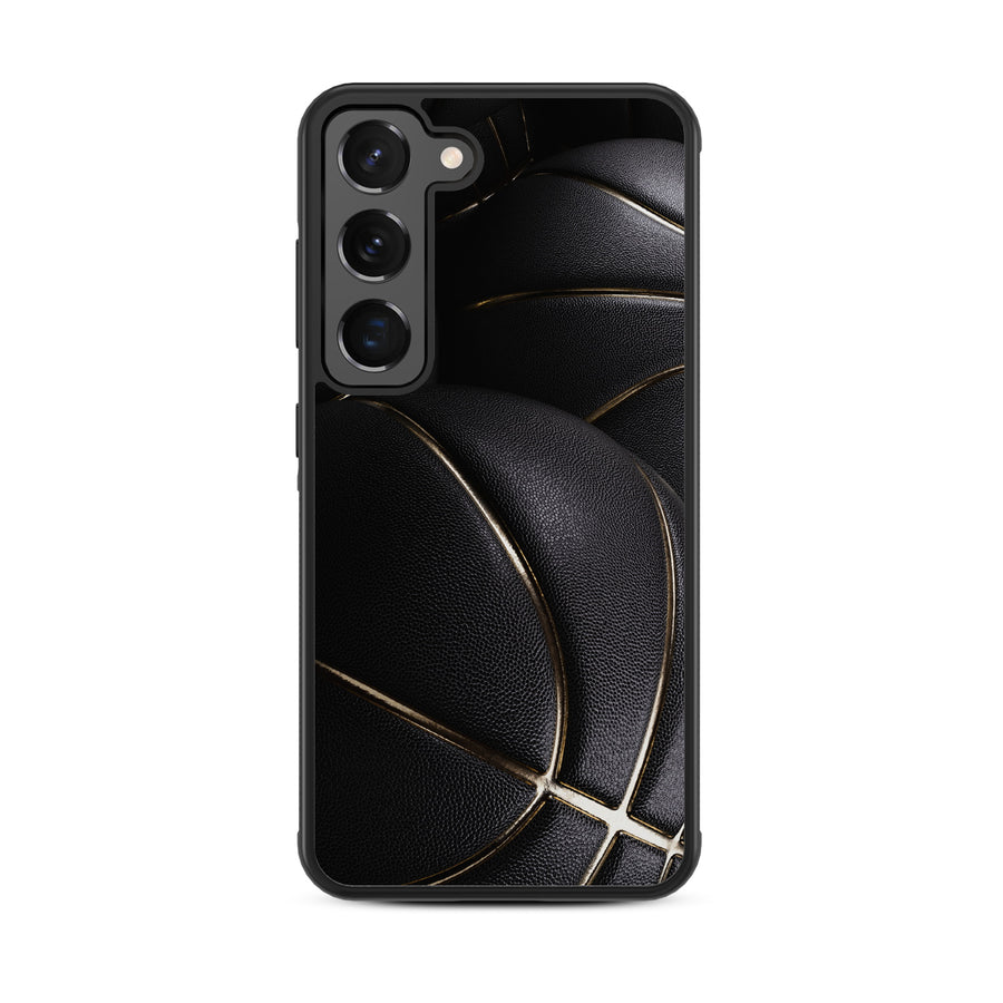 MyBat Design Lab Series Case for Samsung Galaxy S24 - Black Basketballs - MSS24CSLESM090-3.jpg