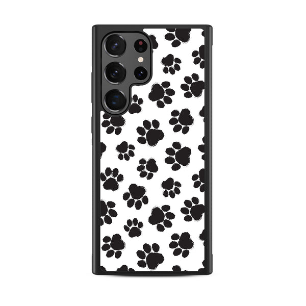 MyBat Design Lab Series Case for Samsung Galaxy S24 Ultra - Black Paw Prints - MSS24UCSLESM002-3.jpg