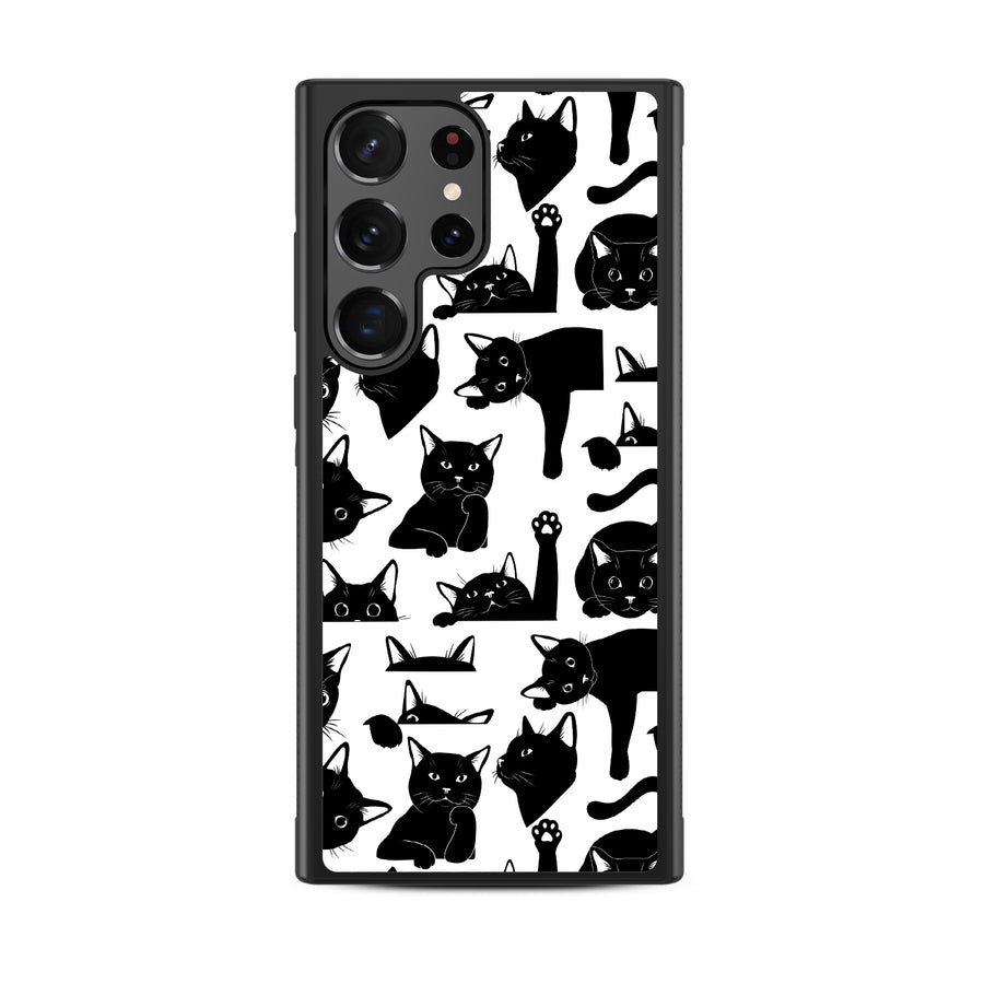 MyBat Design Lab Series Case for Samsung Galaxy S24 Ultra - Black Cats - MSS24UCSLESM017-3.jpg
