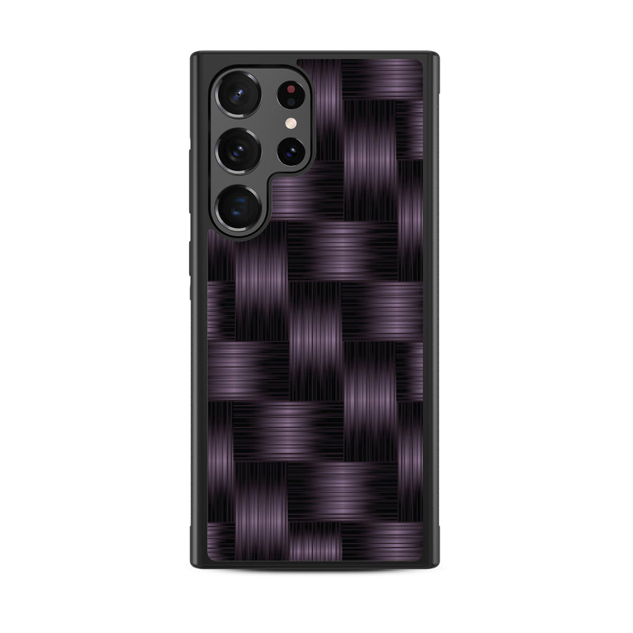MyBat Design Lab Series Case for Samsung Galaxy S24 Ultra - Woven Carbon Fiber - MSS24UCSLESM085-3.jpg