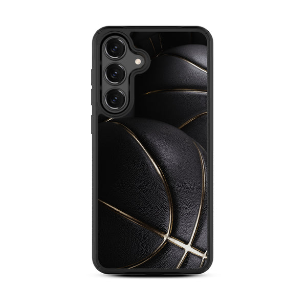 MyBat Design Lab Series Case for Samsung Galaxy S25 Fan Edition - Black Basketballs - MSS25FECSLESMP090-3.jpg