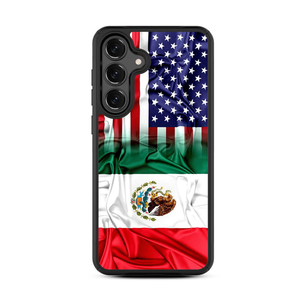 MyBat Design Lab Series Case for Samsung Galaxy S25 Fan Edition - Mexican-American Flag - MSS25FECSLESMP168-3.jpg