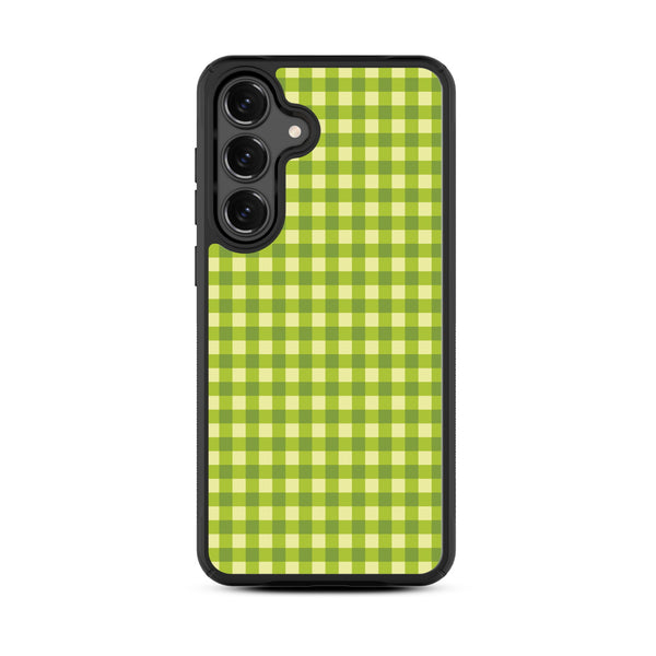 MyBat Design Lab Series Case for Samsung Galaxy S25 Fan Edition - Green Gingham - MSS25FECSLESMP476-3.jpg