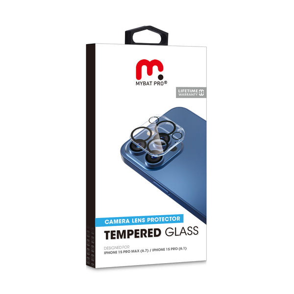 MyBat Pro Tempered Glass Lens Protector (2.5D) for Apple iPhone 15 Pro Max / 15 Pro - Clear - RIP15PMSCLE140-8.jpg