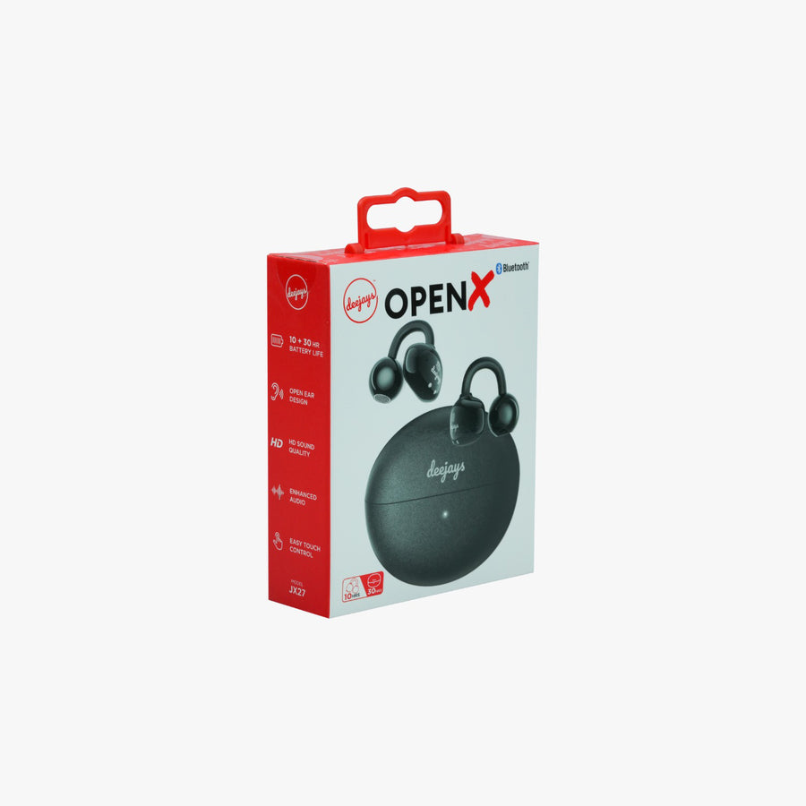 Deejays JX27 OpenX Bluetooth earbuds - Black - JX27-1.jpg