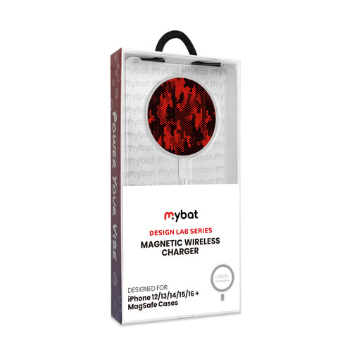 MyBat Design Lab Magnetic Wireless Charger - Silver - Red Digital Camouflage - MCGWIRC18SL-086-8.jpg