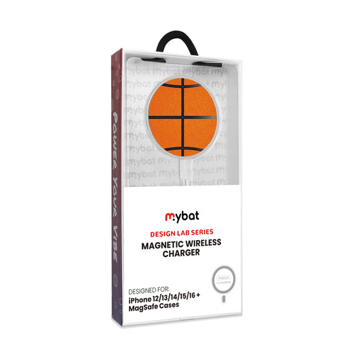 MyBat Design Lab Magnetic Wireless Charger - Silver - Basketball - MCGWIRC18SL-087-8.jpg