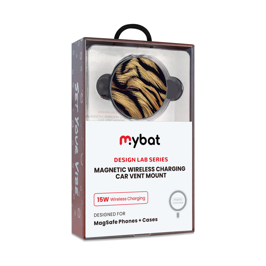 MyBat Design Lab Magnetic Wireless Charging Vent Mount - Black - Tiger Fur - MCGWIRC21BK-006-10.jpg