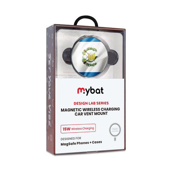MyBat Design Lab Magnetic Wireless Charging Vent Mount - Black - Guatemalan Flag - MCGWIRC21BK-045-10.jpg