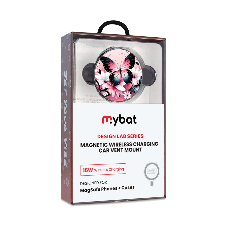 MyBat Design Lab Magnetic Wireless Charging Vent Mount - Black - Butterfly Bouquet - MCGWIRC21BK-184-10.jpg