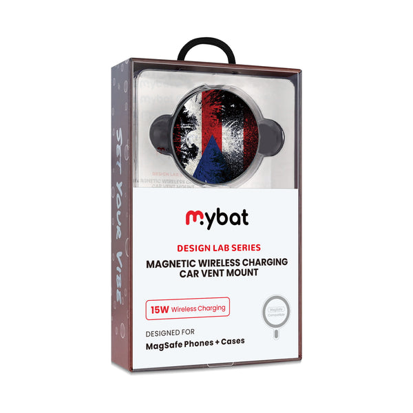 MyBat Design Lab Magnetic Wireless Charging Vent Mount - Black - Puerto Rico Eagle Flag - MCGWIRC21BK-359-10.jpg