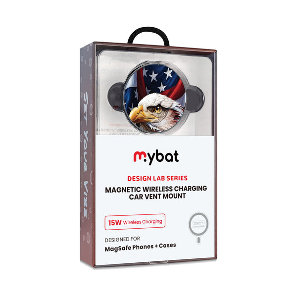 MyBat Design Lab Magnetic Wireless Charging Vent Mount - Black - Proud American Eagle - MCGWIRC21BK-362-10.jpg