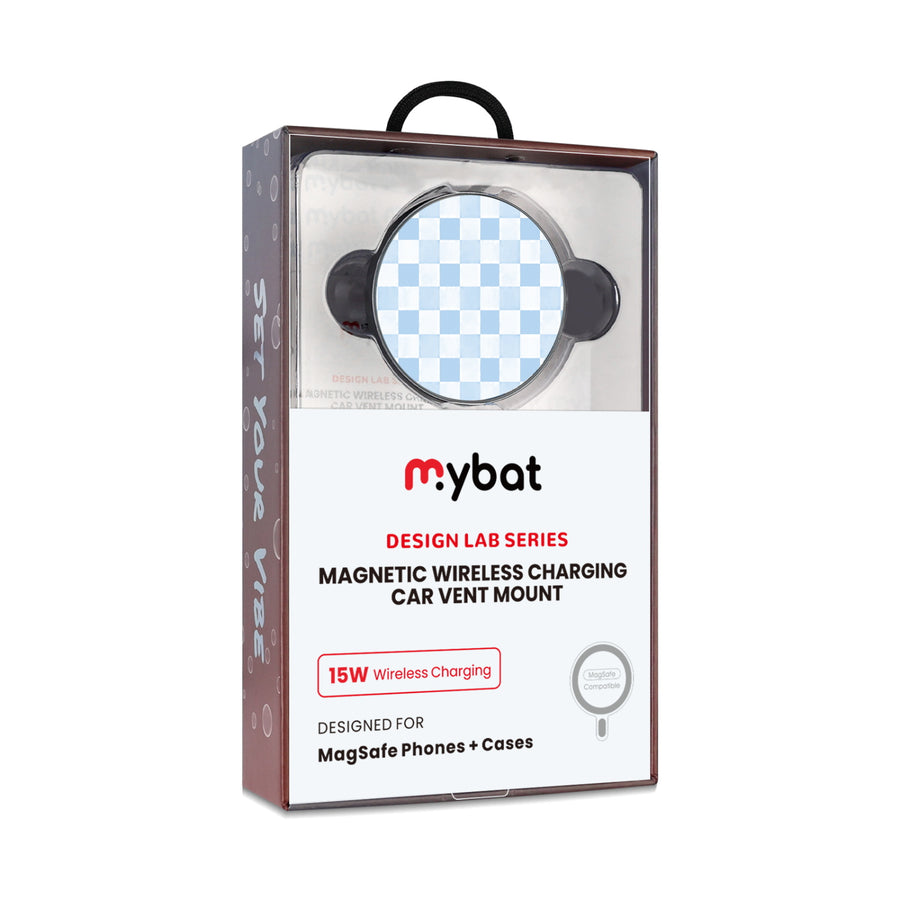 MyBat Design Lab Magnetic Wireless Charging Vent Mount - Black - Sky Blue Check - MCGWIRC21BK-478-10.jpg