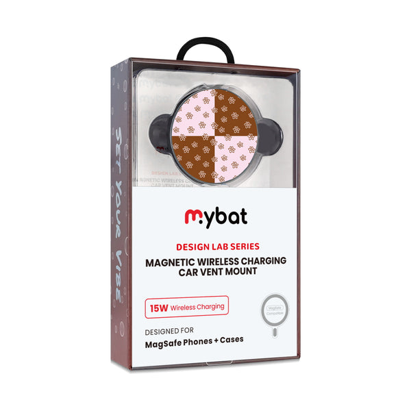 MyBat Design Lab Magnetic Wireless Charging Vent Mount - Black - Flower Patches - MCGWIRC21BK-484-10.jpg