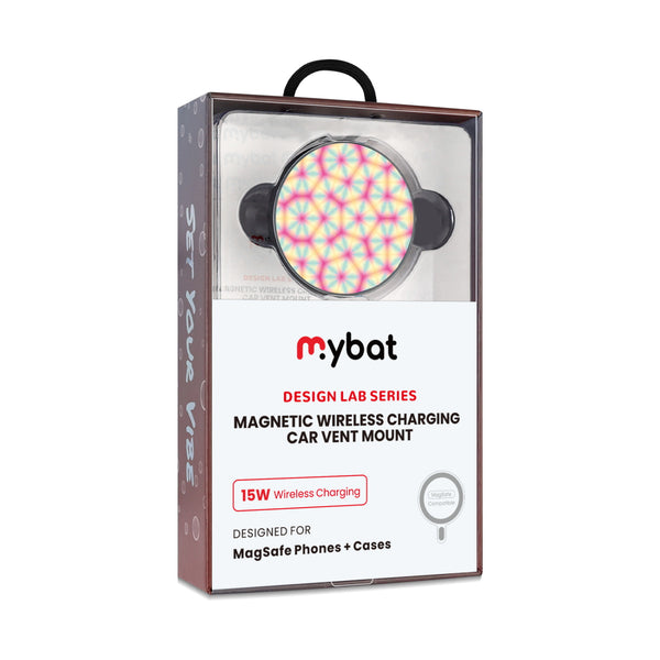 MyBat Design Lab Magnetic Wireless Charging Vent Mount - Black - Pastel Prism - MCGWIRC21BK-496-10.jpg