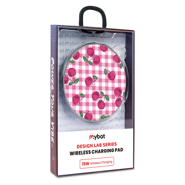 MyBat Design Lab Series Wireless Charging Pad - Silver - Pink Cherries - MCGWIRC22SL-100-9.jpg