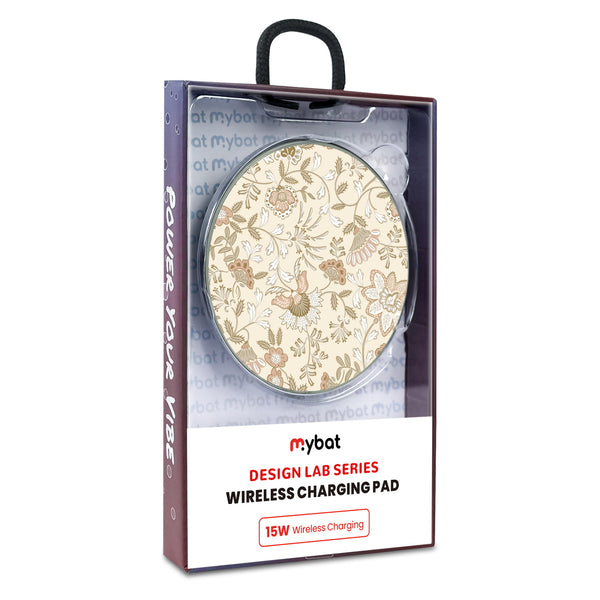 MyBat Design Lab Series Wireless Charging Pad - Silver - Jacobean Floral - MCGWIRC22SL-425-9.jpg