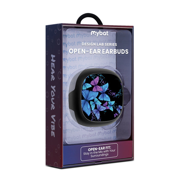 MyBat Design Lab Open-Ear Earbuds - Black - Butterfly Night - MFHSBTST251-021-10.jpg