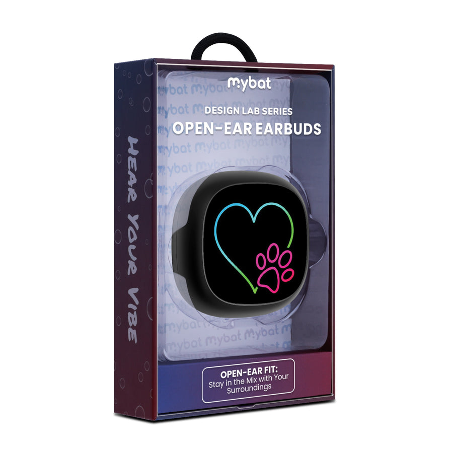 MyBat Design Lab Open-Ear Earbuds - Black - Puppy Love - MFHSBTST251-023-10.jpg