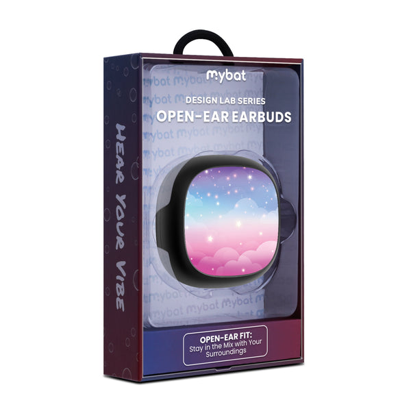MyBat Design Lab Open-Ear Earbuds - Black - Clouds & Stars - MFHSBTST251-110-10.jpg
