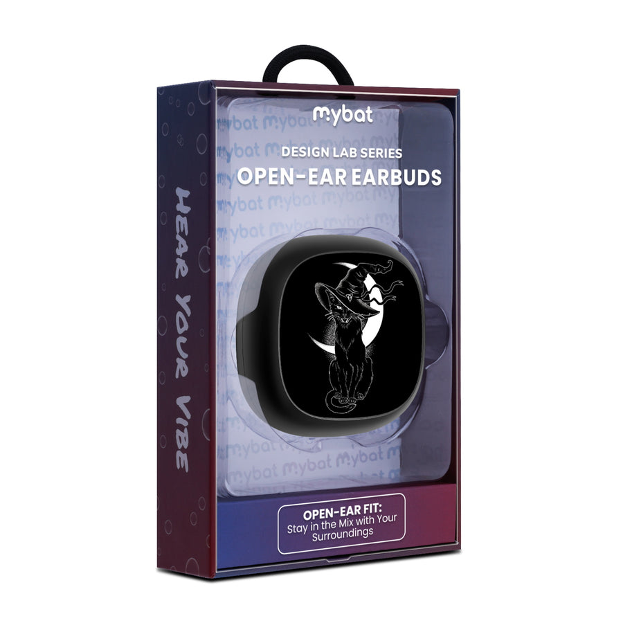 MyBat Design Lab Open-Ear Earbuds - Black - Black Cat Magic - MFHSBTST251-223-10.jpg