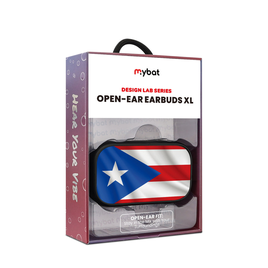 MyBat Design Lab Open-Ear Earbuds XL - Black - Puerto Rican Flag - MFHSBTST271-029-10.jpg