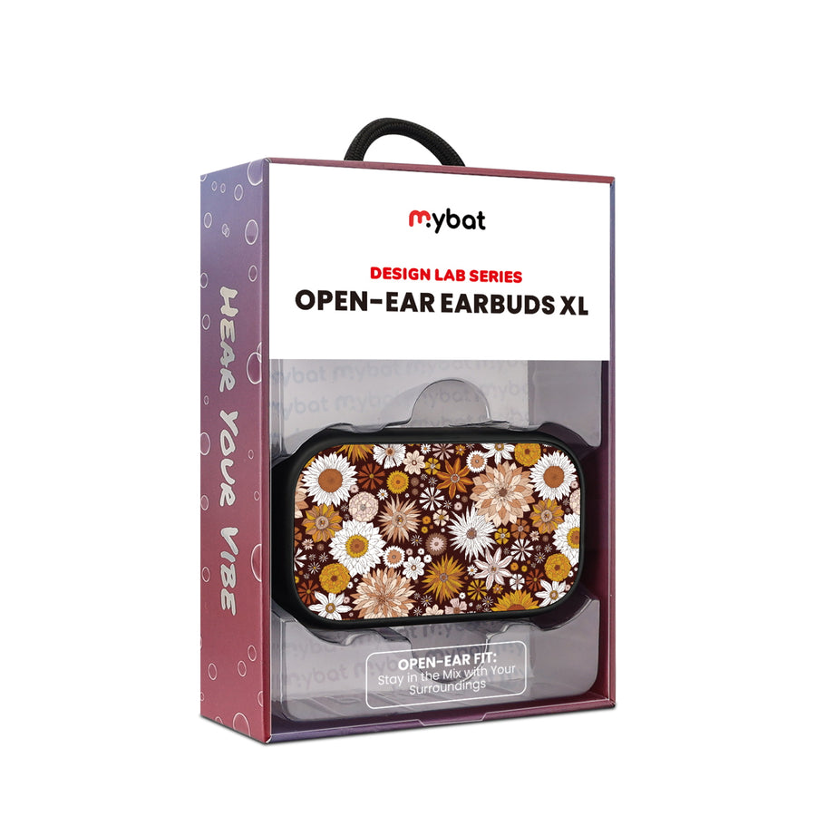 MyBat Design Lab Open-Ear Earbuds XL - Black - Autumn Florals - MFHSBTST271-243-10.jpg