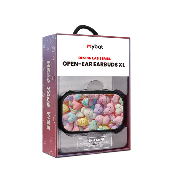 MyBat Design Lab Open-Ear Earbuds XL - Black - Candy Love - MFHSBTST271-354-10.jpg