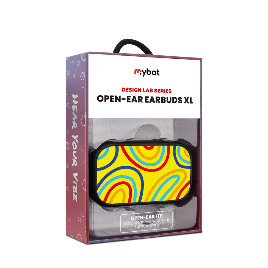 MyBat Design Lab Open-Ear Earbuds XL - Black - Rainbow Waves - MFHSBTST271-499-10.jpg