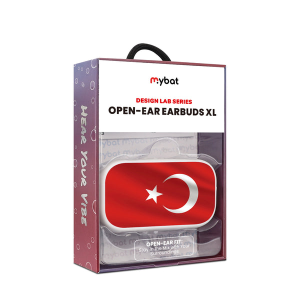 MyBat Design Lab Open-Ear Earbuds XL - White - Turkey Flag - MFHSBTST272-161-10.jpg