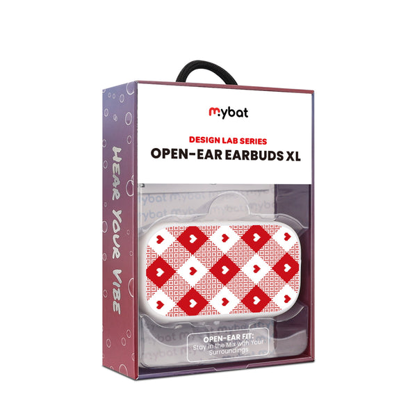 MyBat Design Lab Open-Ear Earbuds XL - White - Knit with Love - MFHSBTST272-330-10.jpg