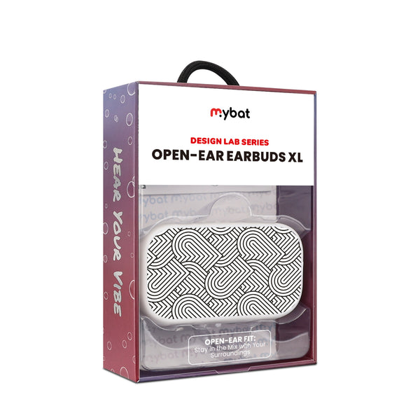 MyBat Design Lab Open-Ear Earbuds XL - White - Hearts Aligned - MFHSBTST272-331-10.jpg