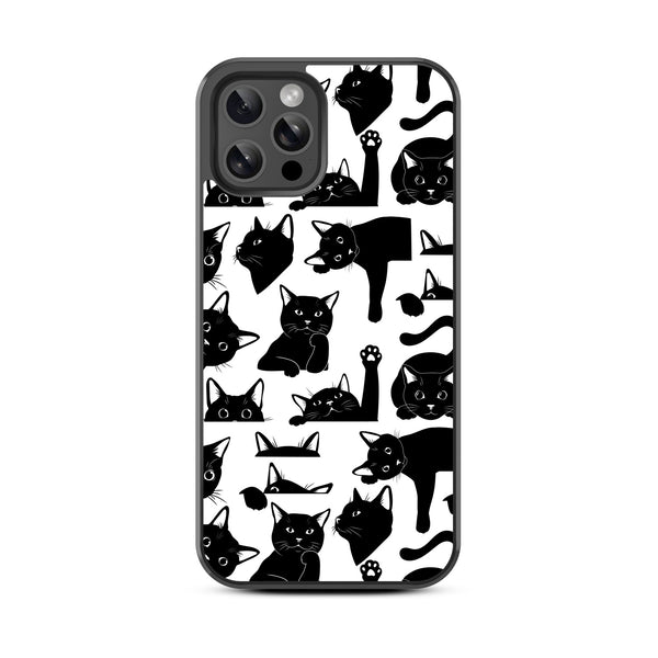 MyBat Design Lab Series Case for Apple iPhone 12 / 12 Pro (6.1) - Black Cats - MIP12PCSLESM017-3.jpg
