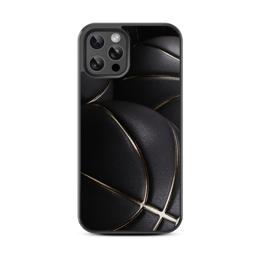 MyBat Design Lab Series Case for Apple iPhone 12 / 12 Pro (6.1) - Black Basketballs - MIP12PCSLESM090-3.jpg