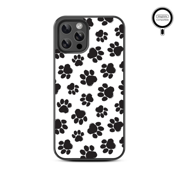 MyBat Design Lab Series MagSafe Case for Apple iPhone 12 / 12 Pro (6.1) - Black Paw Prints - MIP12PCSLESMSM002-3.jpg