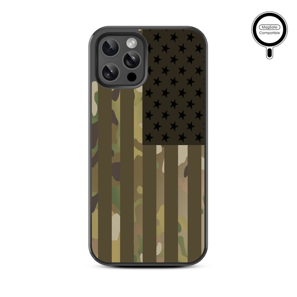 MyBat Design Lab Series MagSafe Case for Apple iPhone 12 / 12 Pro (6.1) - Military Camouflage American Flag - MIP12PCSLESMSM054-3.jpg